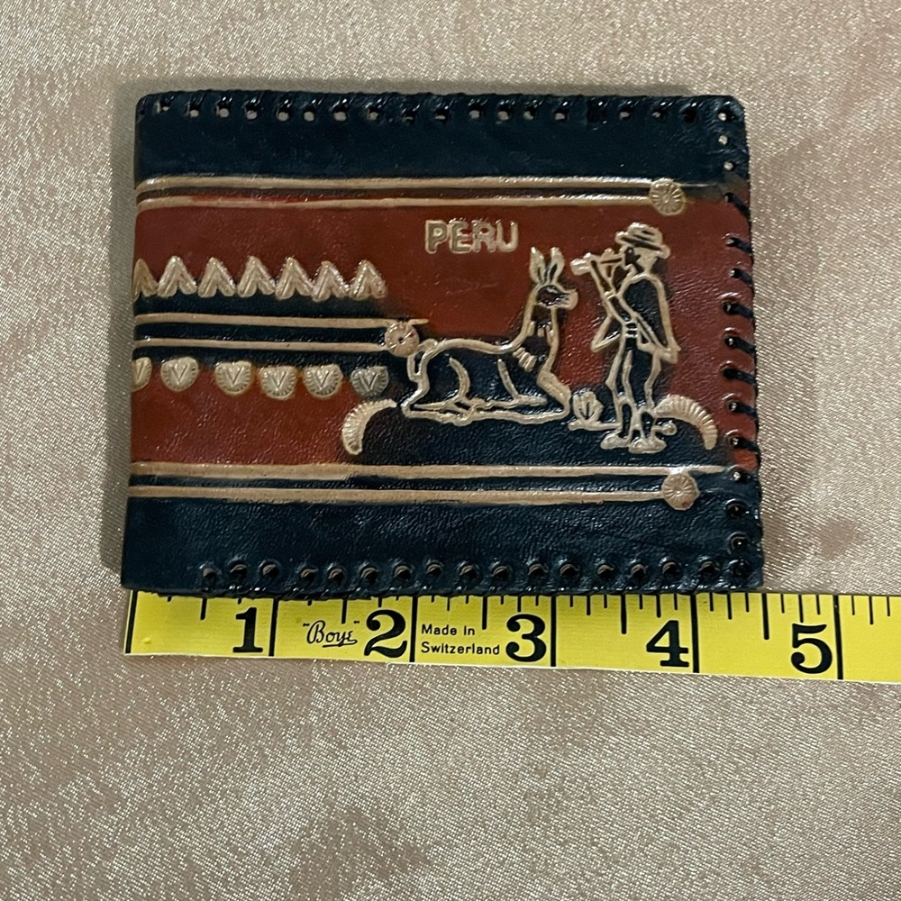 Peruvian Leather Wallet for Men - Billetera Peruana de Cuero para Hombre